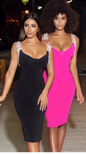Fashion Ladies gonna a tracolla Sexy Club Mini abito aderente donna estate - Product Image 4