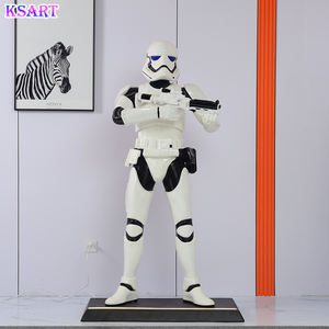 Statue de Stormtrooper grandeur nature de <span class=keywords><strong>Star</strong></span> <span class=keywords><strong>Wars</strong></span> Sculpture de décoration de maison en résine - Product Image 2