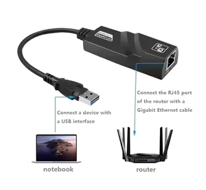 Adaptador USB Tipo-C a Ethernet, Tarjeta de Red Gigabit RJ45 100Mbps/1000 LAN, Tarjeta Externa con Cable para MacOS - Product Image 4