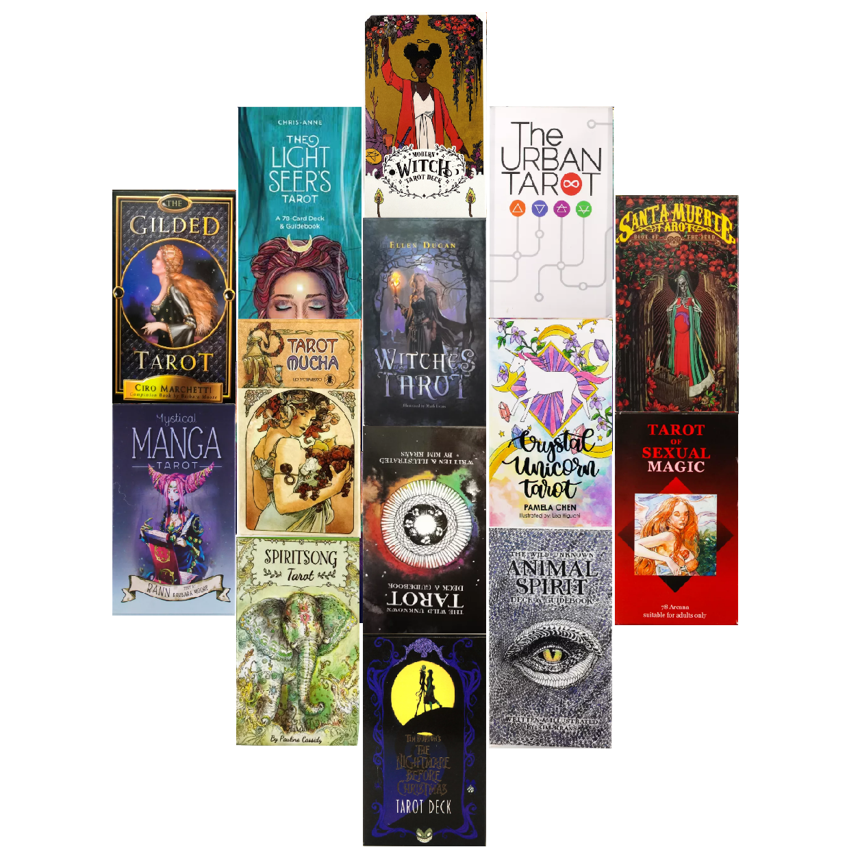 Горячая продажа 500 дизайнов колоды Таро Прямая поставка Печать на заказ Carta de Tarot Оптовые карты Таро