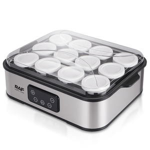 RAF 25W <span class=keywords><strong>Yogurt</strong></span> con 12 tazze di vetro PTC riscaldamento rapido sicuro risparmio energetico facile pulizia per <span class=keywords><strong>Yogurt</strong></span> sano fatto in casa - Product Image 1