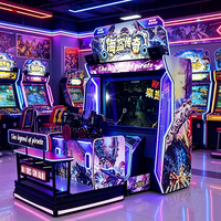 Machine de jeu de tir The Legend of Pirate pour 2 joueurs, simulateur d'arcade avec pistolet Gatling en métal de 65 pouces, compatible espagnol