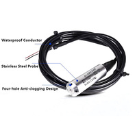 Transmetteur de niveau hydrostatique submersible pour réservoir d'eau BRIGHTWIN LVG01, portée du câble de 10 mètres, précision de 0,5 %, 24 VDC, 4-20 mA, 0-10 V