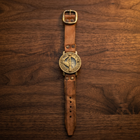 Boussole multifonctionnelle Steampunk vintage antique durable avec cadran à aiguilles, design en laiton et cuir, pour l'aventure, le camping, cadeau pour garçons d'honneur