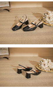 Fábrica personalizada al por mayor exquisitos tacones altos de las mujeres de <span class=keywords><strong>charol</strong></span> PU <span class=keywords><strong>zapatos</strong></span> de cuero brillante de las mujeres pequeñas - Product Image 6