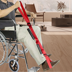 Dispositif d'assistance à la levée de la jambe pour hémiplégiques, rouge, taille unique, équipement d'entraînement pour la marche après un AVC - Product Image 2