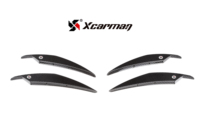 Alerones Delanteros Aerodinámicos Estilo VS para BMW G80 M3 G82 M4 2021+, Fibra de Carbono Seca Preimpregnada en Autoclave, 4 Piezas, Adhesivos