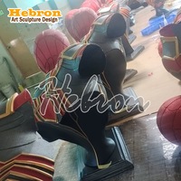 Vente Flash : Sculpture de Personnage Iron Man, Buste Spider-Man, Magnifique Statue de Collection en Résine Inspirée du Cinéma