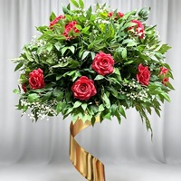 Boule de fleurs artificielle en soie avec verdure pour centre de table de mariage, décoration florale pour événements et fêtes