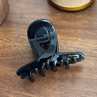 Pince à cheveux requin en acétate personnalisable 6,6 cm, légère, écologique, élégante, faite à la main pour femmes, pour coiffures mi-hautes et franges bouclées