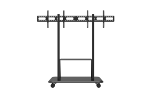 헤비 듀티 플로어 <span class=keywords><strong>TV</strong></span> 스탠드 이동식 <span class=keywords><strong>TV</strong></span> 카트 더블 스크린용 - Product Image 5
