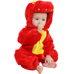 Mono infantil <span class=keywords><strong>de</strong></span> franela personalizado Hongbo, <span class=keywords><strong>unicornio</strong></span>, estilo occidental, ropa <span class=keywords><strong>de</strong></span> animales para bebés recién nacidos, niños y niñas <span class=keywords><strong>de</strong></span> 0 a 12 meses con cola y sombrero - Product Image 5