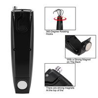 Lampe de travail LED COB multifonction rechargeable par USB, base magnétique, torche télescopique, outil de ramassage, lampe de poche