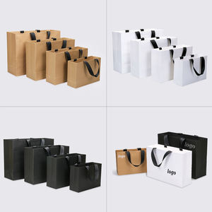 ถุงกระดาษพิมพ์ลายตามสั่ง พร้อมโลโก้ มีสีดำ ขาว และน้ำตาลธรรมชาติ - Product Image 3