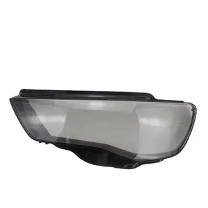 PORBAO car black border transparent headlight glass lens cover for A3 (13-15 year)