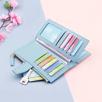 Dompet Panjang Wanita Pu Dompet Ritsleting untuk Wanita Dompet Clutch