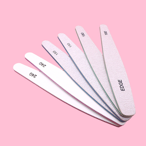 High Quality Zebra Gray Custom Nail File Professional Mini Manicure Tools Source Factory's Premium Plastic Emery Sandpaper