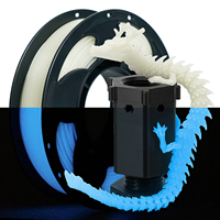 [0,25 kg] Filament PLA Luminescent 250g 1,75 mm Soie Arc-en-ciel Haute Vitesse, Couleurs Visibles de Jour pour Impression 3D