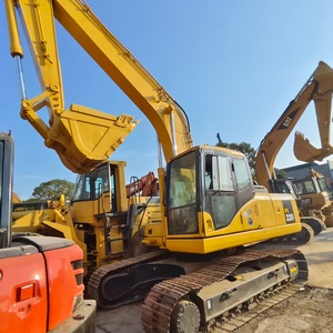 Excavatrice sur chenilles Komatsu PC220 d'occasion, 22 tonnes, machine de construction lourde, boîte de vitesses, pompe, roulement, moteur en parfait état de marche - Product Image 6