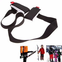 Vente en gros Logo personnalisé EVA Caoutchouc et nylon Sangle de fixation de ski de sport de plein air Courroie de ski alpine à crochet populaire