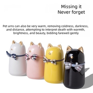 Modern Luxury Moisture-Proof Ceramic Sealed Pet Cremation Urn for Cats - Product Image 2