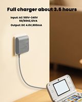 Kit de chargeur d'alimentation DS Lite 3DS avec adaptateur secteur (100-240V) et 4 stylos