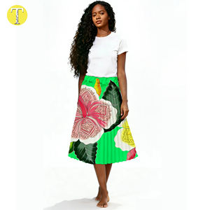 Nuevo Vestido Largo de Verano con Flores de Hibisco para Mujer, Estilo Isleño Hawaiano, Poliéster de Alta Calidad - Product Image 1