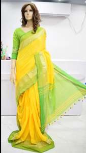 Blusa de Sari de Algodón Tejido ENT de Akshay Sharma, Ecológica, de Secado Rápido, Ligera, Teñida en Color Liso, Vestido de Novia para Mujeres y Niñas - Product Image 2