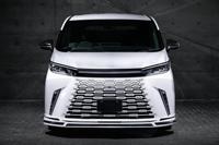 Nouveau kit de carrosserie de voiture automatique pour Alphard et Vellfire 30 35 Facelift LM500H Bodykit calandre de pare-chocs avant arrière phare mise à niveau du feu arrière