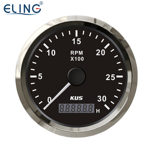 KUS 85mm (3 3/8 '') contagiri <span class=keywords><strong>per</strong></span> <span class=keywords><strong>auto</strong></span> da corsa <span class=keywords><strong>per</strong></span> moto contagiri <span class=keywords><strong>per</strong></span> barche 12V/24V con <span class=keywords><strong>Display</strong></span> LCD contaore con retroillumina - Product Image 3