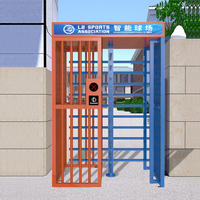 KMSTourist Attraction Outdoor IP65 Full Height Turnstile Gate QR Code RFID Ticket Scanner Anti-Tailgating Pedestrian Barrier
