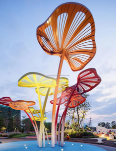 맞춤형 대형 생명나무 야외 조경 설치 - LED 조명과 생활화된 식물이 결합된 인공 나무 - Product Image 2