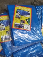 Bâche PE Bleue et Blanche 4x5m 6x8m 5pcs/10pcs/balle Imperméable pour Tentes, Auvents et Couvertures de Toit
