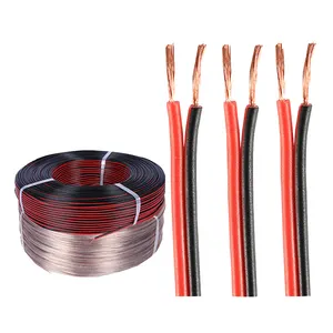 Runqi Cable Factory High quality 2468 Red and black double Copper wire 8AWG 10AWG 12AWG 14AWG 16AWG 18AWG 20AWG 22AWG