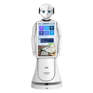 2024 novo robô inteligente de serviço de recepção de serviço humanoide inteligente de carga automática na moda
