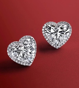 Best Quality Moissanite Engagement Earrings For Women Designed For Engagement Ceremonies Wedding Functions For Sale - Product Image 1