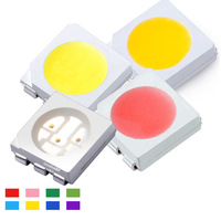 Puces LED SMD 5050, usine source, rouge, 620-625nm, 6 broches, 3 puces, 2.0-2.4V, personnalisable, LED 5050 blanc haute puissance diffuse