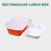 Boîtes alimentaires jetables auto-chauffantes en PP/PS de qualité alimentaire pour plats à emporter, avec compartiments pour sandwichs, pain et sucre – Vente en gros