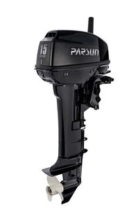 สินค้าขายดี เครื่องยนต์เรือเบนซิน Parsunn 2 จังหวะ 15 แรงม้า - Product Image 3