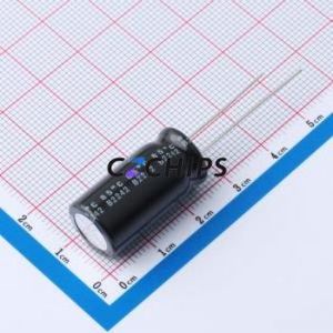 Condensateur électrolytique en aluminium à montage traversant UVR2A331MHD, montage traversant, D12.5xL25mm 330uF 20% 100V 760mA-120Hz - Product Image 2