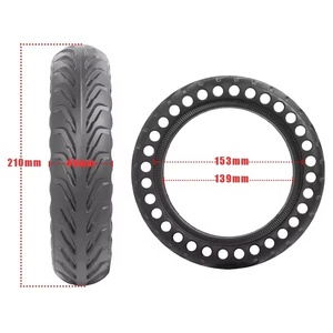 Pneu plein alvéolé noir 8,5x2 pour trottinette électrique M365 Pro Pro2 1S, pneu alvéolé plein 8,5 pouces 8 1/2x2 - Product Image 2