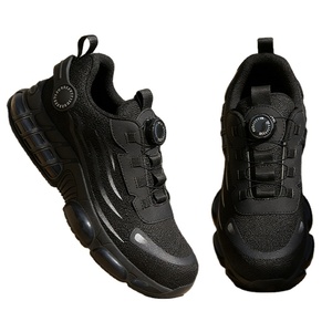 Bottes de travail confortables pour hommes à boucle automatique, chaussures de sécurité professionnelles à embout en acier, antichoc et antidérapantes, directement de l'usine - Product Image 1