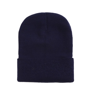 Automne hiver chapeau personnalisé tricot <span class=keywords><strong>bonnet</strong></span> couleur unie impression personnalisée images conception personnalisée chapeaux chauds d'hiver - Product Image 3