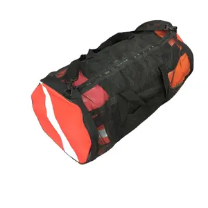 メッシュダイブダッフルバッグ調節可能なショルダーストラップ付き特大スポーツビーチバッグ
