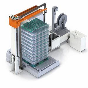 Machine de cerclage à bras articulé haute performance pour le regroupement rapide des palettes de bouteilles de boissons en plastique en vrac - Product Image 3
