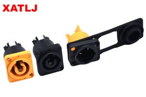 3-פין אבקת חשמל אור שקע שקע speAon מחבר נחושת נקבה מגע עם abs לוח ניילון רכוב מחבר כוח - Product Image 5