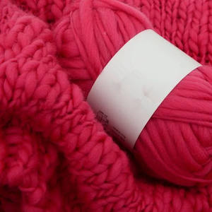 Pelote de fil de 50g 3NM/1acrylique coloré filé à gros grains pour pull, <span class=keywords><strong>tapis</strong></span>, tricot à la main, fil de cachemire - Product Image 1
