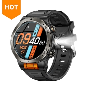 2026 DT08Smart Watch 1.43 Inch AMOLED Display Flashlight Waterproof Magnetic Alloy Case Silicone Band 1100mAh Battery Men - Product Image 1