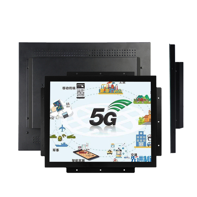 Full-flush LCD Display Industrial Lcd Touch Screen Monitor 12" 15" 17" 19" 19 Inch 10 Points Capacitive Touchscreen