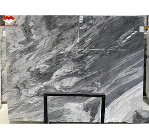 Dalle de marbre gris Florence italienne en pierre naturelle pour la conception de marches et de revêtements de sol d'escaliers légers - Product Image 1